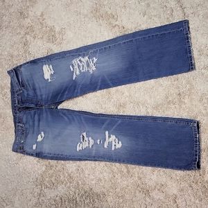 Levi's 514 distressed jeans